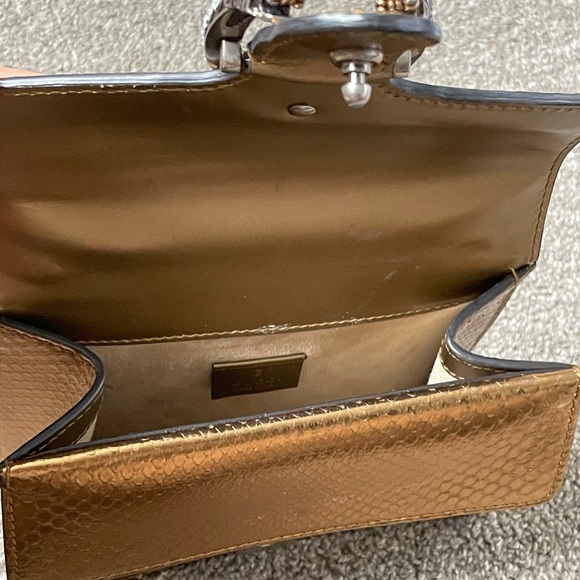 Gucci Dionysus GG Supreme Mini Gold Python - Picture 6 of 10